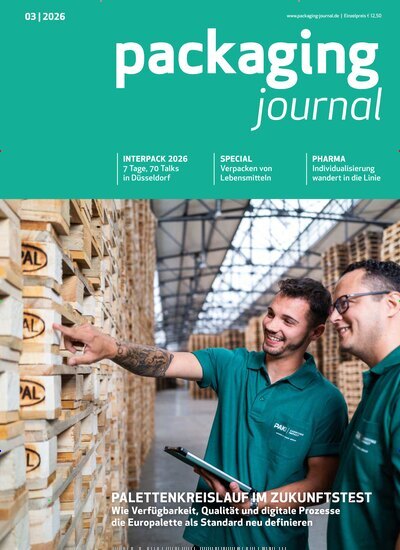 Titelbild der Ausgabe 3/2026 von packaging journal. Diese Zeitschrift und viele weitere Industriemagazine und Handwerkmagazine als Abo oder epaper bei United Kiosk online kaufen.