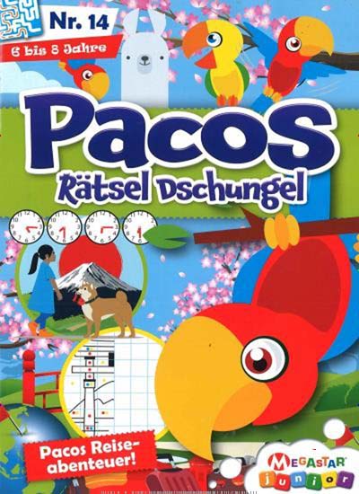 Titelbild der Ausgabe 14/2025 von Pacos Rätsel Dschungel. Diese Zeitschrift und viele weitere Jugendzeitschriften und Kinderzeitschriften als Abo oder epaper bei United Kiosk online kaufen.
