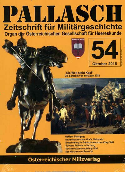 Pallasch aktuelles Titelbild Ausgabe 2/2015 Aktuelles Titelbild von Pallasch. In der Ausgabe 2/2015 geht es um die Themen: Die Welt steht Kopf; Die Schlacht von Yorktown 1781. Lesen Sie gerne Kunstmagazine und Kulturmagazine? Dann empfehlen wir Ihnen Pallasch als Abo oder Geschenkabo.