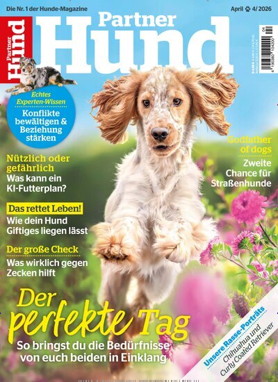 Titelbild der Ausgabe 4/2026 von Partner Hund. Diese Zeitschrift und viele weitere Elternzeitschriften und Tierzeitschriften als Abo oder epaper bei United Kiosk online kaufen.