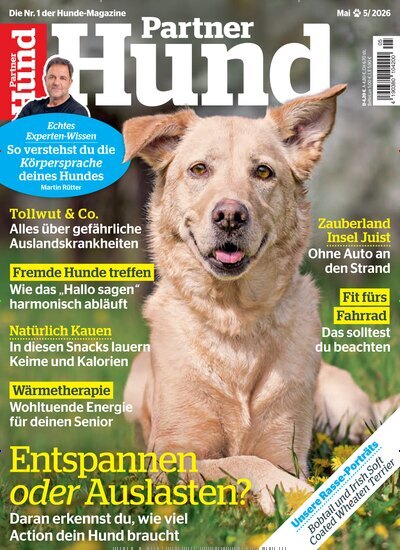 Titelbild der Ausgabe 5/2026 von Partner Hund. Diese Zeitschrift und viele weitere Elternzeitschriften und Tierzeitschriften als Abo oder epaper bei United Kiosk online kaufen.