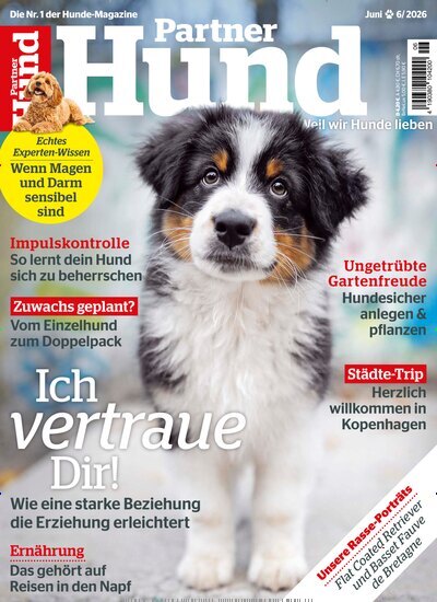 Titelbild der Ausgabe 6/2026 von Partner Hund. Diese Zeitschrift und viele weitere Elternzeitschriften und Tierzeitschriften als Abo oder epaper bei United Kiosk online kaufen.