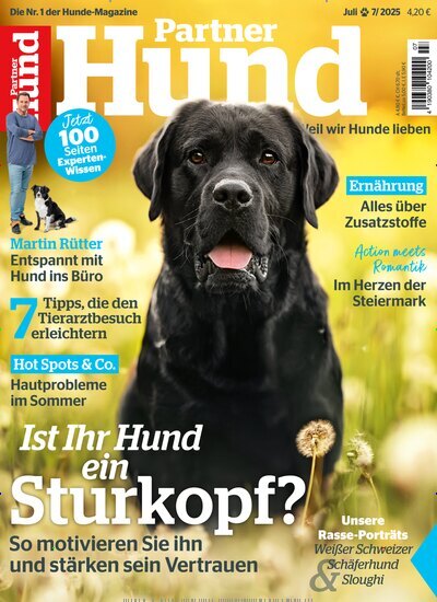 Titelbild der Ausgabe 7/2025 von Partner Hund. Diese Zeitschrift und viele weitere Elternzeitschriften und Tierzeitschriften als Abo oder epaper bei United Kiosk online kaufen.