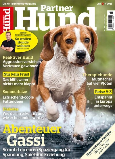 Titelbild der Ausgabe 7/2026 von Partner Hund. Diese Zeitschrift und viele weitere Elternzeitschriften und Tierzeitschriften als Abo oder epaper bei United Kiosk online kaufen.