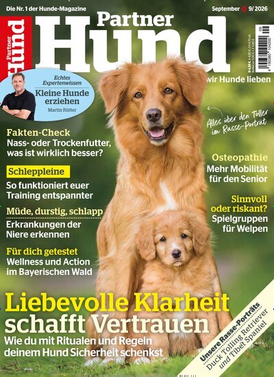 Titelbild der Ausgabe 9/2026 von Partner Hund. Diese Zeitschrift und viele weitere Elternzeitschriften und Tierzeitschriften als Abo oder epaper bei United Kiosk online kaufen.