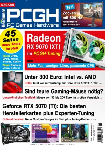 Titelbild der Ausgabe 6/2025 von PC Games Hardware Magazin. Diese Zeitschrift und viele weitere Computerzeitschriften, Tabletmagazine und Smartphonemagazine als Abo oder epaper bei United Kiosk online kaufen.