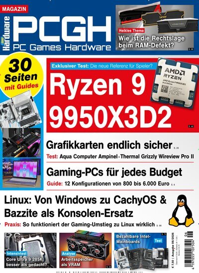 Titelbild der Ausgabe 6/2026 von PC Games Hardware Magazin. Diese Zeitschrift und viele weitere Computerzeitschriften, Tabletmagazine und Smartphonemagazine als Abo oder epaper bei United Kiosk online kaufen.