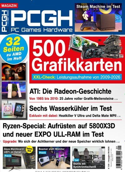 Titelbild der Ausgabe 9/2026 von PC Games Hardware Magazin. Diese Zeitschrift und viele weitere Computerzeitschriften, Tabletmagazine und Smartphonemagazine als Abo oder epaper bei United Kiosk online kaufen.