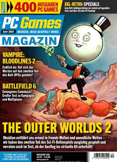 Titelbild der Ausgabe 12/2025 von PC Games Magazin. Diese Zeitschrift und viele weitere Computerzeitschriften, Tabletmagazine und Smartphonemagazine als Abo oder epaper bei United Kiosk online kaufen.