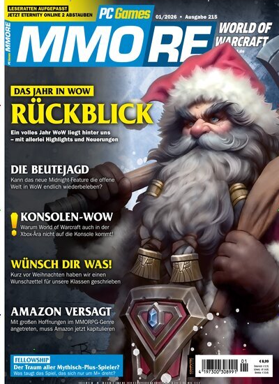 Titelbild der Ausgabe 1/2026 von PC Games MMORE. Diese Zeitschrift und viele weitere Computerzeitschriften, Tabletmagazine und Smartphonemagazine als Abo oder epaper bei United Kiosk online kaufen.
