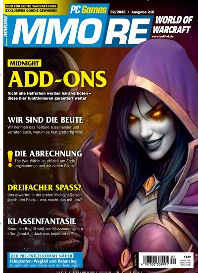 Titelbild der Ausgabe 2/2026 von PC Games MMORE. Diese Zeitschrift und viele weitere Computerzeitschriften, Tabletmagazine und Smartphonemagazine als Abo oder epaper bei United Kiosk online kaufen.