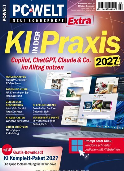 Titelbild der Ausgabe 7/2026 von PC Welt Sonderheft. Diese Zeitschrift und viele weitere Computerzeitschriften, Tabletmagazine und Smartphonemagazine als Abo oder epaper bei United Kiosk online kaufen.