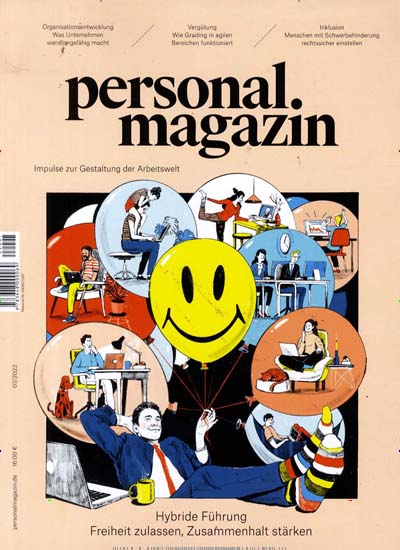 Titelbild der Ausgabe 7/2022 von personalmagazin. Diese Zeitschrift und viele weitere Businessmagazine als Abo oder epaper bei United Kiosk online kaufen.