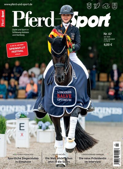Titelbild der Ausgabe 7/2026 von Pferd + Sport. Diese Zeitschrift und viele weitere Sportmagazine als Abo oder epaper bei United Kiosk online kaufen.