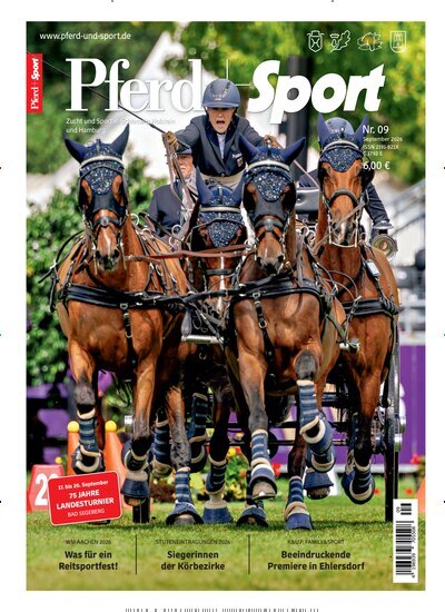 Titelbild der Ausgabe 9/2026 von Pferd + Sport. Diese Zeitschrift und viele weitere Sportmagazine als Abo oder epaper bei United Kiosk online kaufen.