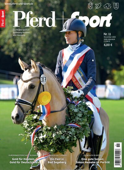 Titelbild der Ausgabe 11/2025 von Pferd + Sport. Diese Zeitschrift und viele weitere Sportmagazine als Abo oder epaper bei United Kiosk online kaufen.