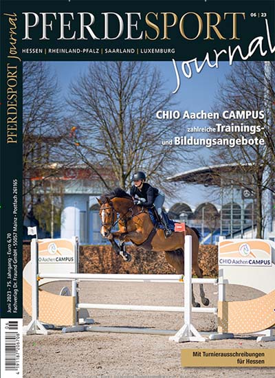 Titelbild der Ausgabe 12/2023 von Pferdesport Journal, Ausgabe RLP, Saarland, Luxemburg. Diese Zeitschrift und viele weitere Freizeit-Fachmagazine und Hobby-Fachzeitschriften als Abo oder epaper bei United Kiosk online kaufen.