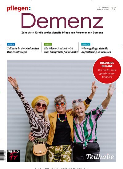 Titelbild der Ausgabe 77/2025 von pflegen Demenz. Diese Zeitschrift und viele weitere Pflegezeitschriften und medizinische Fachzeitschriften als Abo oder epaper bei United Kiosk online kaufen.