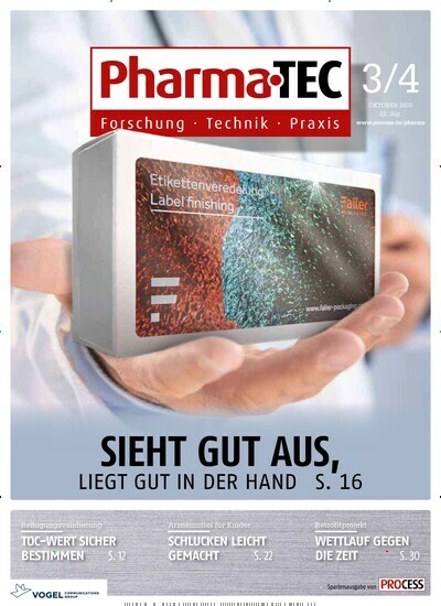 Titelbild der Ausgabe 4/2020 von PharmaTEC. Diese Zeitschrift und viele weitere Pflegezeitschriften und medizinische Fachzeitschriften als Abo oder epaper bei United Kiosk online kaufen.