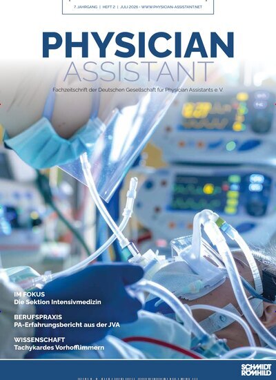 Titelbild der Ausgabe 2/2026 von Physician Assistant. Diese Zeitschrift und viele weitere Pflegezeitschriften und medizinische Fachzeitschriften als Abo oder epaper bei United Kiosk online kaufen.