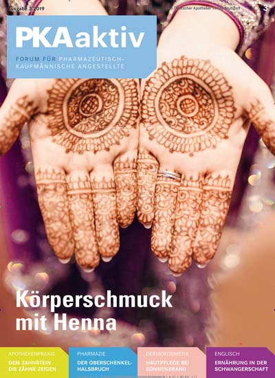 Titelbild der Ausgabe 3/2019 von PKA aktiv. Diese Zeitschrift und viele weitere Pharmazeutische Zeitungen als Abo oder epaper bei United Kiosk online kaufen.