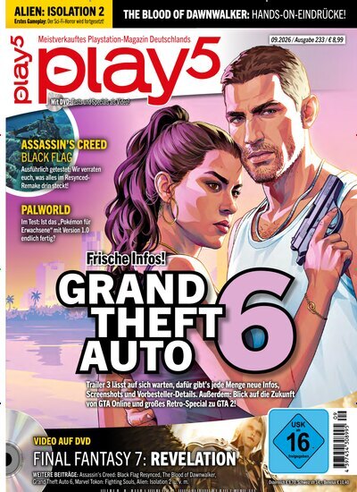 Titelbild der Ausgabe 9/2026 von Play5. Diese Zeitschrift und viele weitere Computerzeitschriften, Tabletmagazine und Smartphonemagazine als Abo oder epaper bei United Kiosk online kaufen.