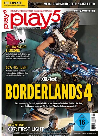 Titelbild der Ausgabe 11/2025 von Play5. Diese Zeitschrift und viele weitere Computerzeitschriften, Tabletmagazine und Smartphonemagazine als Abo oder epaper bei United Kiosk online kaufen.