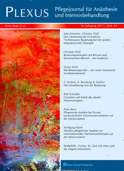 Titelbild der Ausgabe 4/2023 von plexus. Diese Zeitschrift und viele weitere Pflegezeitschriften und medizinische Fachzeitschriften als Abo oder epaper bei United Kiosk online kaufen.