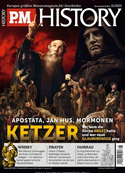 Titelbild der Ausgabe 1/2023 von PM History. Diese Zeitschrift und viele weitere Reisemagazine, Freizeitmagazine und Wissensmagazine als Abo oder epaper bei United Kiosk online kaufen.