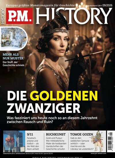 Titelbild der Ausgabe 9/2026 von PM History. Diese Zeitschrift und viele weitere Reisemagazine, Freizeitmagazine und Wissensmagazine als Abo oder epaper bei United Kiosk online kaufen.