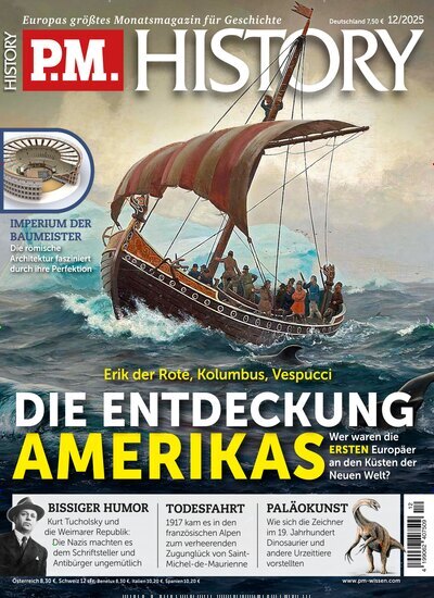 Titelbild der Ausgabe 12/2025 von PM History. Diese Zeitschrift und viele weitere Reisemagazine, Freizeitmagazine und Wissensmagazine als Abo oder epaper bei United Kiosk online kaufen.