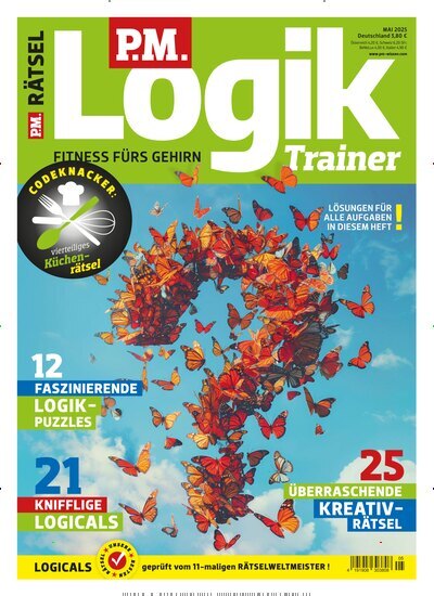 Titelbild der Ausgabe 5/2025 von PM Logik Trainer. Diese Zeitschrift und viele weitere Reisemagazine, Freizeitmagazine und Wissensmagazine als Abo oder epaper bei United Kiosk online kaufen.