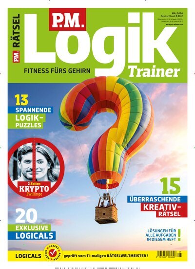Titelbild der Ausgabe 5/2026 von PM Logik Trainer. Diese Zeitschrift und viele weitere Reisemagazine, Freizeitmagazine und Wissensmagazine als Abo oder epaper bei United Kiosk online kaufen.