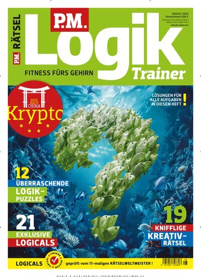 Titelbild der Ausgabe 8/2025 von PM Logik Trainer. Diese Zeitschrift und viele weitere Reisemagazine, Freizeitmagazine und Wissensmagazine als Abo oder epaper bei United Kiosk online kaufen.