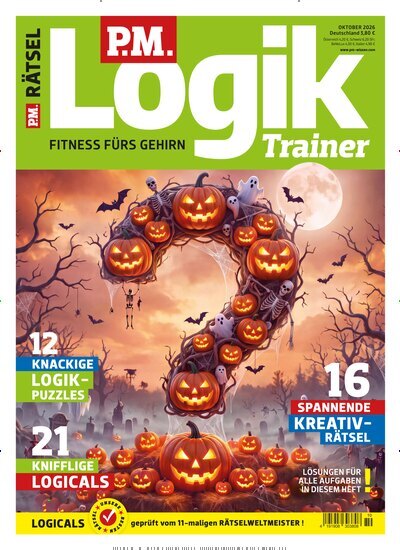 Titelbild der Ausgabe 10/2026 von PM Logik Trainer. Diese Zeitschrift und viele weitere Groschenromane und Rätselhefte als Abo oder epaper bei United Kiosk online kaufen.