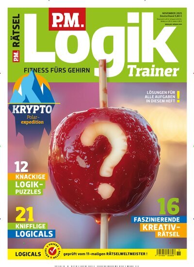 Titelbild der Ausgabe 11/2025 von PM Logik Trainer. Diese Zeitschrift und viele weitere Reisemagazine, Freizeitmagazine und Wissensmagazine als Abo oder epaper bei United Kiosk online kaufen.