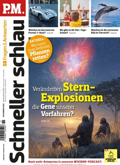 Titelbild der Ausgabe 11/2025 von PM Schneller schlau. Diese Zeitschrift und viele weitere Reisemagazine, Freizeitmagazine und Wissensmagazine als Abo oder epaper bei United Kiosk online kaufen.