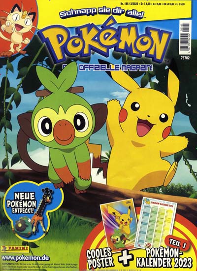Titelbild der Ausgabe 185/2022 von Pokemon Magazin. Diese Zeitschrift und viele weitere Jugendzeitschriften und Kinderzeitschriften als Abo oder epaper bei United Kiosk online kaufen.
