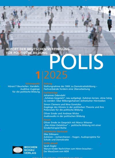 Titelbild der Ausgabe 1/2025 von Polis. Diese Zeitschrift und viele weitere Zeitschriften für Pädagogik als Abo oder epaper bei United Kiosk online kaufen.