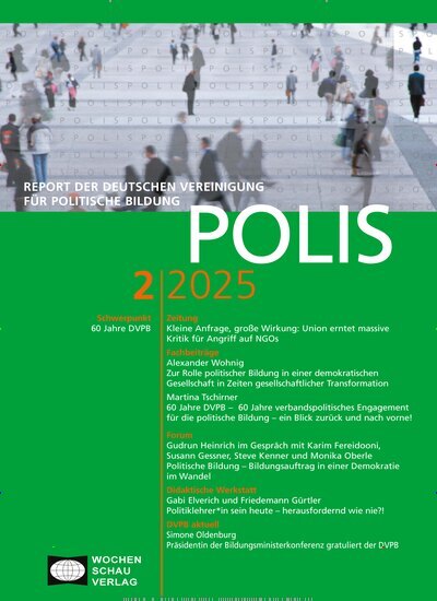 Titelbild der Ausgabe 2/2025 von Polis. Diese Zeitschrift und viele weitere Zeitschriften für Pädagogik als Abo oder epaper bei United Kiosk online kaufen.