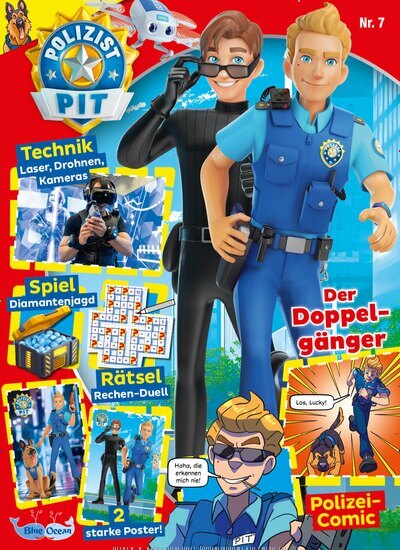 Titelbild der Ausgabe 7/2025 von Polizist Pit. Diese Zeitschrift und viele weitere Jugendzeitschriften und Kinderzeitschriften als Abo oder epaper bei United Kiosk online kaufen.