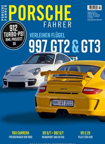 Titelbild der Ausgabe 2/2026 von Porsche Fahrer. Diese Zeitschrift und viele weitere Automagazine und Motorradzeitschriften als Abo oder epaper bei United Kiosk online kaufen.