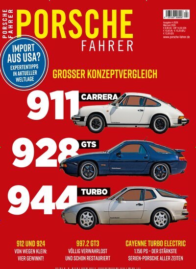 Titelbild der Ausgabe 4/2026 von Porsche Fahrer. Diese Zeitschrift und viele weitere Automagazine und Motorradzeitschriften als Abo oder epaper bei United Kiosk online kaufen.