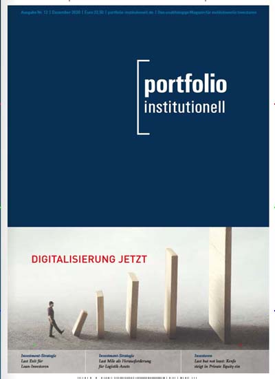Titelbild der Ausgabe 12/2020 von portfolio institutionell. Diese Zeitschrift und viele weitere Businessmagazine als Abo oder epaper bei United Kiosk online kaufen.