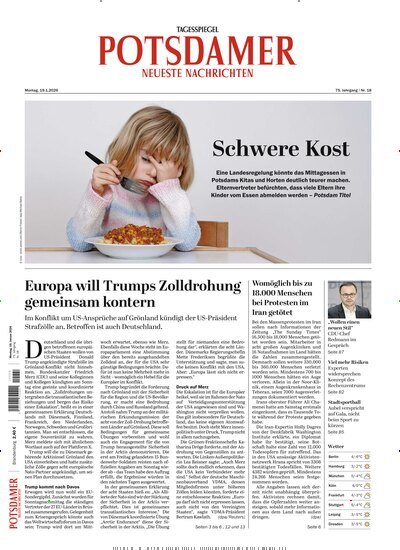Titelbild der Ausgabe 15/2026 von Potsdamer Neueste Nachrichten. Diese Zeitschrift und viele weitere Zeitungsabos als Abo oder epaper bei United Kiosk online kaufen.