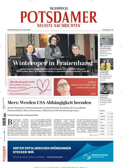 Titelbild der Ausgabe 38/2026 von Potsdamer Neueste Nachrichten. Diese Zeitschrift und viele weitere Zeitungsabos als Abo oder epaper bei United Kiosk online kaufen.