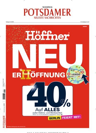 Titelbild der Ausgabe 49/2026 von Potsdamer Neueste Nachrichten. Diese Zeitschrift und viele weitere Zeitungsabos als Abo oder epaper bei United Kiosk online kaufen.