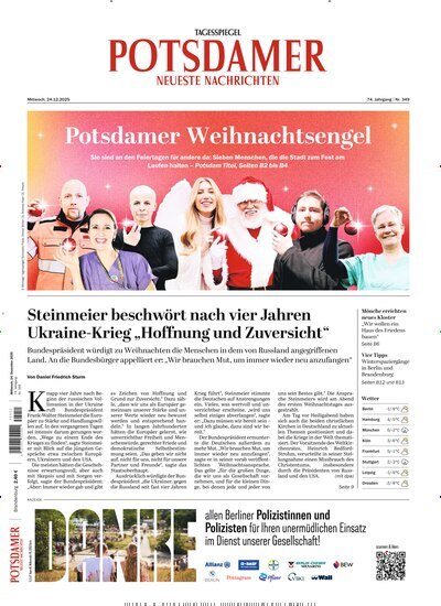 Titelbild der Ausgabe 348/2025 von Potsdamer Neueste Nachrichten. Diese Zeitschrift und viele weitere Zeitungsabos als Abo oder epaper bei United Kiosk online kaufen.