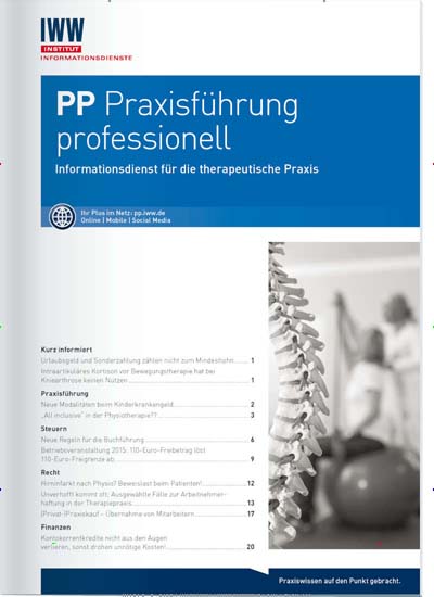Titelbild der Ausgabe 4/2021 von PP Praxisführung professionell. Diese Zeitschrift und viele weitere Pflegezeitschriften und medizinische Fachzeitschriften als Abo oder epaper bei United Kiosk online kaufen.