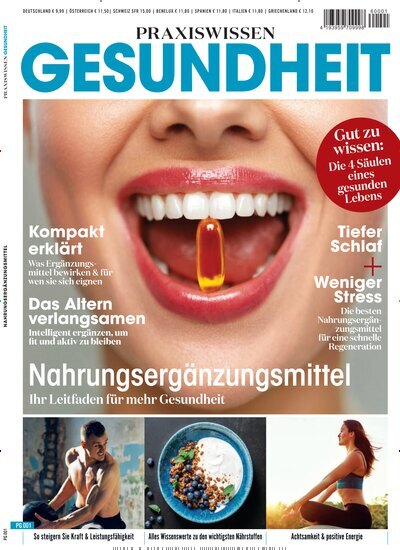 Titelbild der Ausgabe 1/2026 von Praxiswissen Gesundheit. Diese Zeitschrift und viele weitere Elternzeitschriften und Tierzeitschriften als Abo oder epaper bei United Kiosk online kaufen.